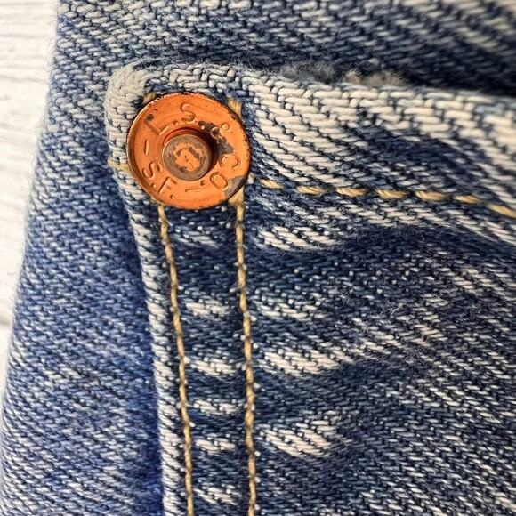 Levis Skirt Womens Size 30 Premium Front Button Mini Denim Quality Clothing - Picture 12 of 16